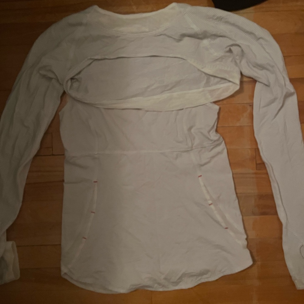 Lululemon Athletica White Long Sleeve Top